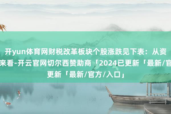开yun体育网财税改革板块个股涨跌见下表：从资金流朝上来看-开云官网切尔西赞助商「2024已更新「最新/官方/入口」