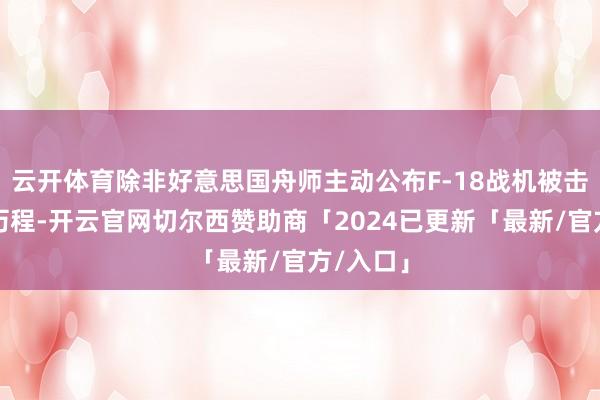 云开体育除非好意思国舟师主动公布F-18战机被击毁的全历程-开云官网切尔西赞助商「2024已更新「最新/官方/入口」